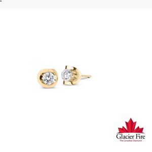 Diamond & gold Stud Earrings